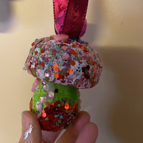 Holiday Fairy Mushroom Ornament - Picture 2 of 6